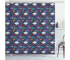 Exotic Aquatic Cartoon Shower Curtain