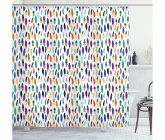 Aztec Culture Motifs Shower Curtain