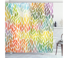 Funky Floral Colorful Shower Curtain