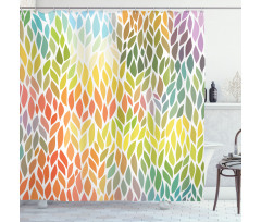 Funky Floral Colorful Shower Curtain