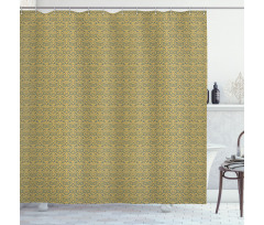 Curves and Flowers Shower Curtain