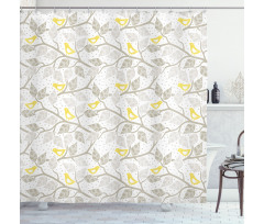 Tree and Birds Shower Curtain