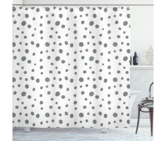 Doodle Dots Shower Curtain