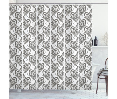 Petals and Leaves Shower Curtain