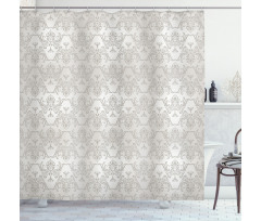 Vintage Damask Flowers Shower Curtain