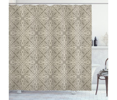 Floral Damask Shower Curtain