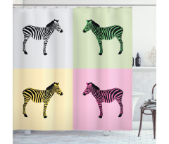 Colorful Frames Pop Shower Curtain