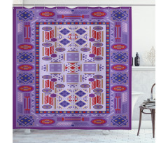 Timeless Eastern Motif Shower Curtain