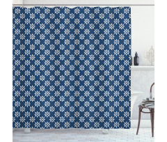 Classic Delft Flowers Shower Curtain