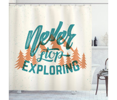 Mountain and Forest Shower Curtain