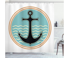 Nautical Design Shower Curtain