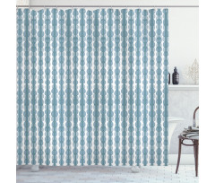 Doodle Stripe Pattern Shower Curtain