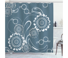 Romantic Blossom Petals Shower Curtain