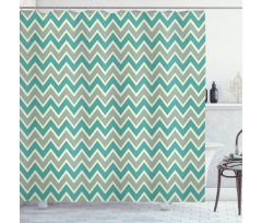 Angular Stripes Pattern Shower Curtain