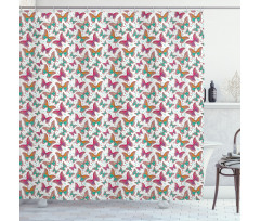 Colorful Wings Shower Curtain