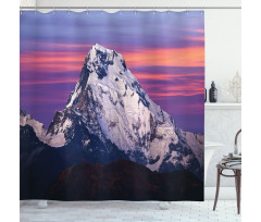 Himalayas in the Sunset Shower Curtain