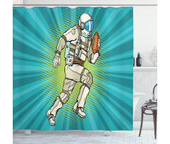 Astronaut Athlete Sports Shower Curtain
