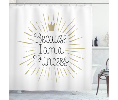 Calligraphy Art Shower Curtain