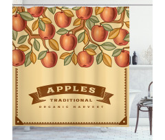 Vintage Apple Harvest Shower Curtain