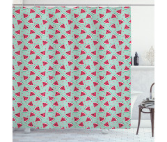 Pop Art Watermelon Slices Shower Curtain