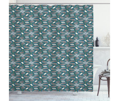 Spring Flower Petals Shower Curtain