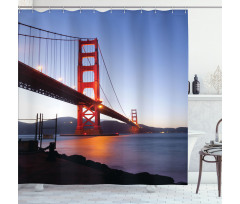 San Francisco Bridge Shower Curtain