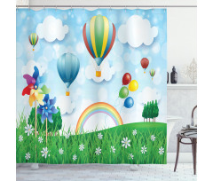 Spring Field Fantasy Shower Curtain