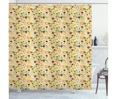 Gourmet Cooking Food Shower Curtain