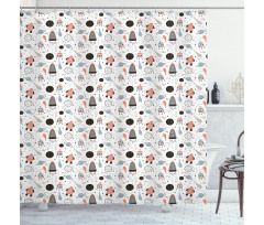 Exploring Outer Space Shower Curtain