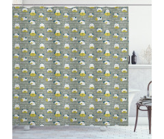 Doodle House Pets Shower Curtain