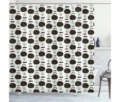 Elephants in Balloons Shower Curtain