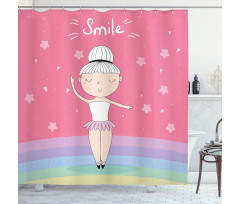 Pique Turn Ballet Shower Curtain