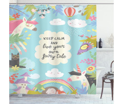 Keep Calm Fairytale Shower Curtain