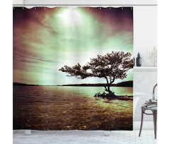 Picturesque Lakeside Shower Curtain