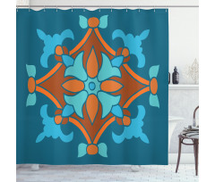 Folkloric Pattern Shower Curtain