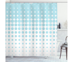 Vanishing Dots Shower Curtain