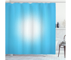 Sunny Haze Faded Dots Shower Curtain
