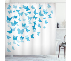 Butterfly Flock Shower Curtain
