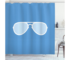 Aviator Sunglass Shower Curtain