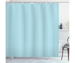 4 Lines Retro Style Shower Curtain