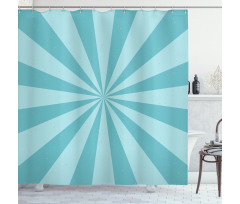 Dichromatic Radial Shower Curtain