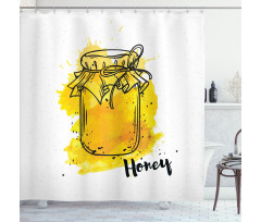 Honey Jar Art Shower Curtain