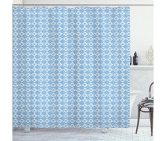 Floral Tile Shower Curtain