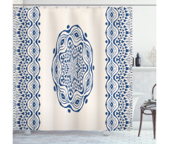 Folk Gypsy Boho Motif Shower Curtain