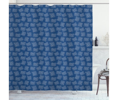 Spotted Squares Shower Curtain