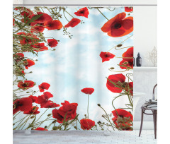 Meadow Flowers Cottage Shower Curtain