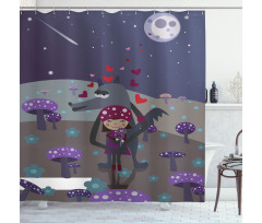 Red Riding Hood and Wolf Shower Curtain
