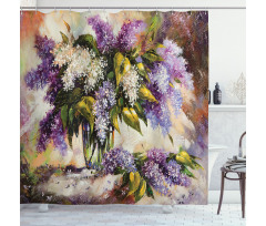 Impressionist Oil Paint Shower Curtain