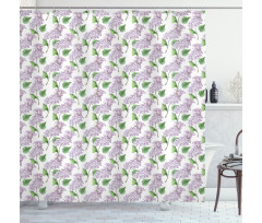 Watercolor Herbal Bunch Shower Curtain