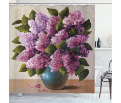 Lilac Bouquet Artwork Shower Curtain